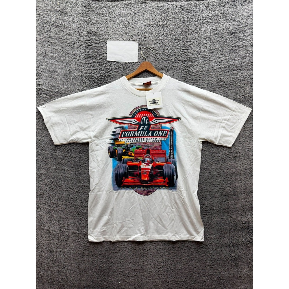 Vintage Indianapolis Formula One F1 2000 US Grand Prix T-Shirt White Size XL NWT